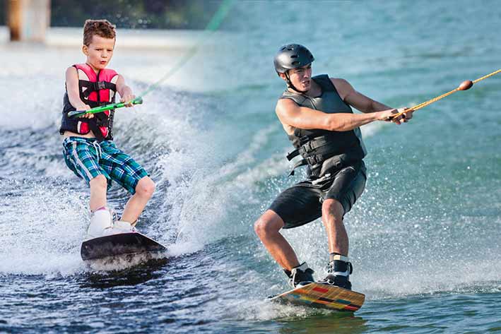 Alquiler barco para hacer Wakeboard en Sitges