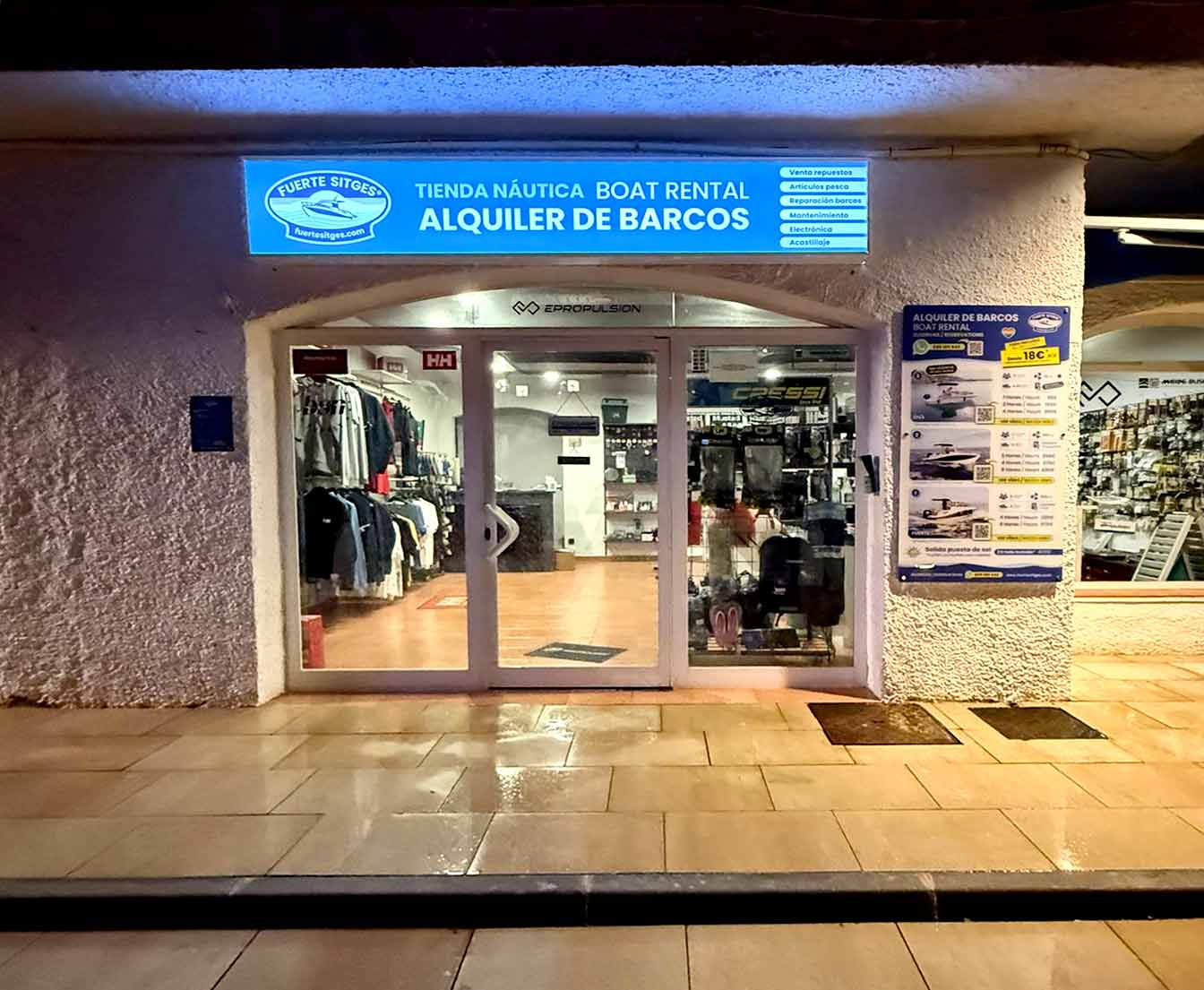 tienda de artículos náuticos en Stiges